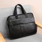 Men'S Vintage Style Coffee Briefcase