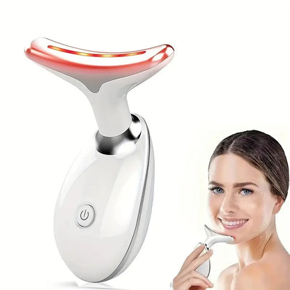 7-Color LED Skin Beauty & Facial Massage Device for Face and Neck Care