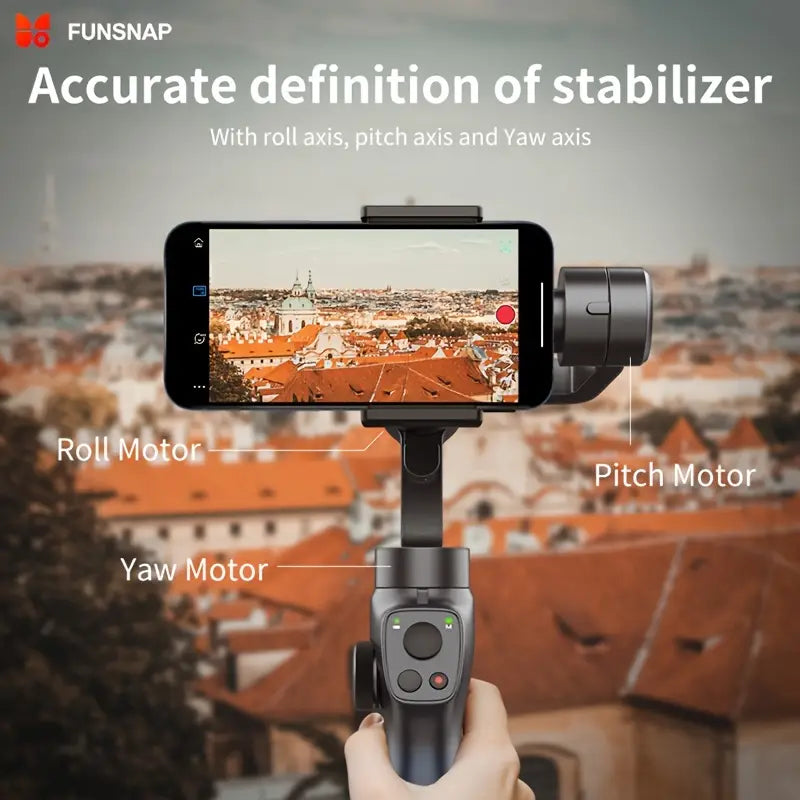 Capture 2s Combo 3-Axis Gimbal Stabilizer - Handheld Phone Stabilizer for iPhone 13, 12, 11 Pro Max, XS, X, XR, Samsung s21, s20, Android Smartphones