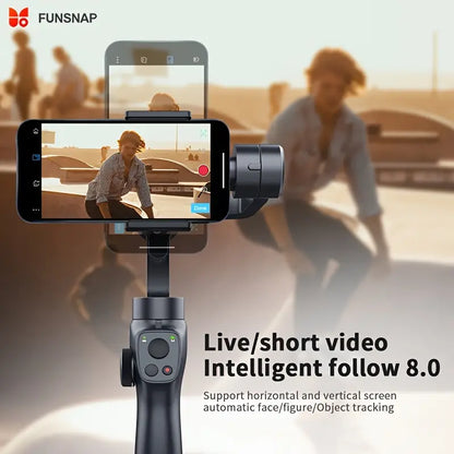 Capture 2s Combo 3-Axis Gimbal Stabilizer - Handheld Phone Stabilizer for iPhone 13, 12, 11 Pro Max, XS, X, XR, Samsung s21, s20, Android Smartphones