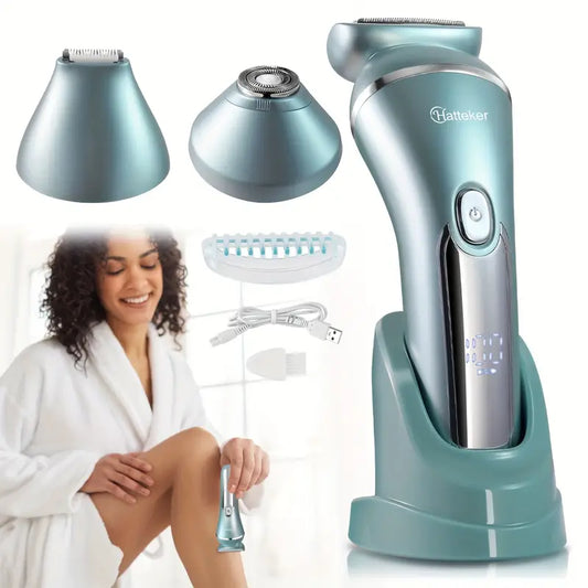 3-in-1 HATTEKER Women's Electric Shaver